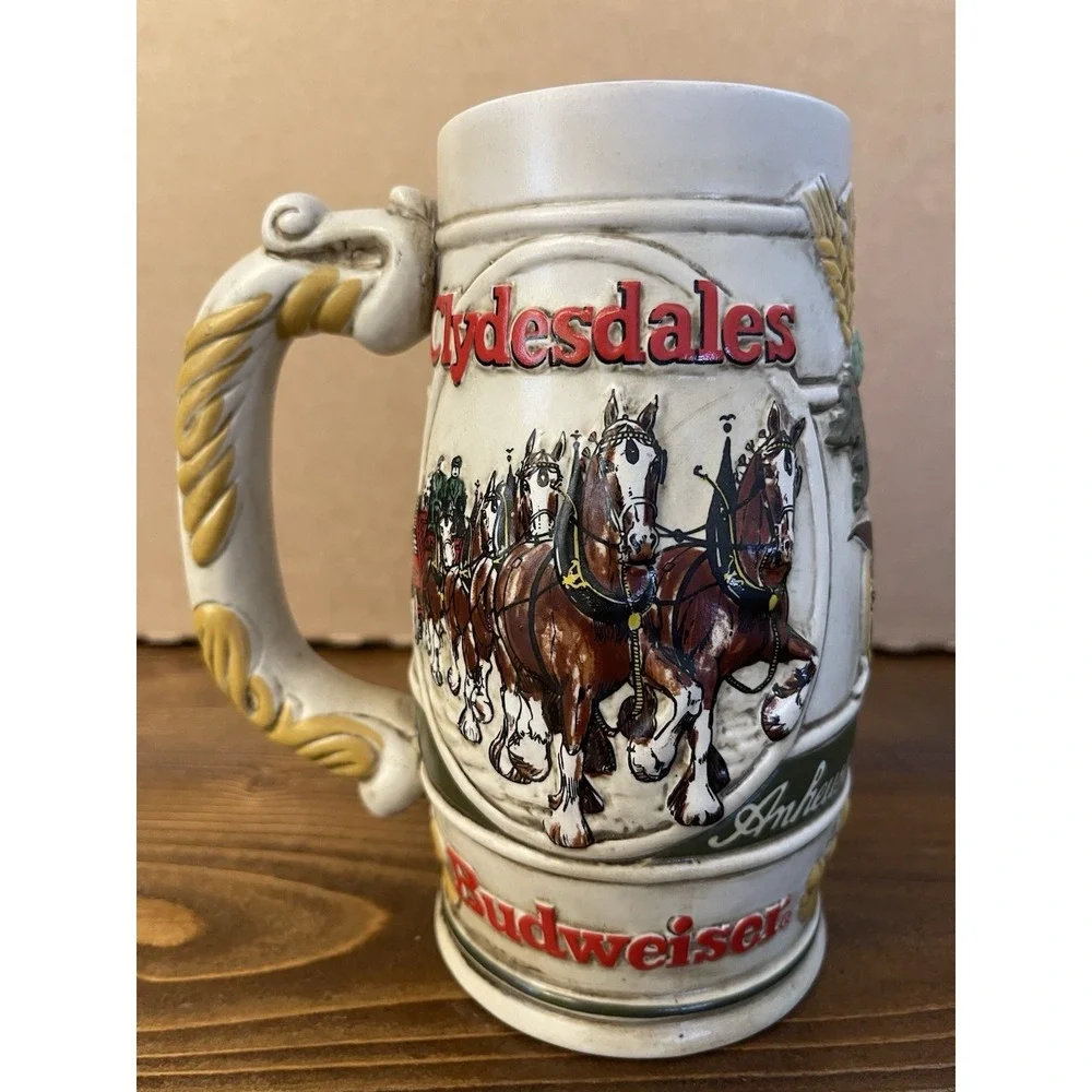 Budweiser Clydesdales Ceramarte Promotional Products Group Beer Stein (Vintage)